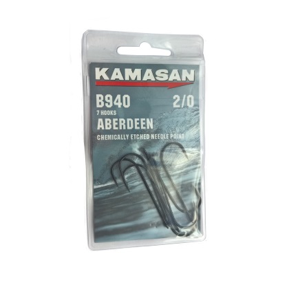 Kamasan aberdeen b940 sea fishing hooks chemically etched needle point 2