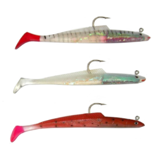 Ultra Realistic Highly Visible Pack of 2 Squid Spinner Plastic Lures Extremely Strong & Durable Sea & Coarse Fishing Lure. 